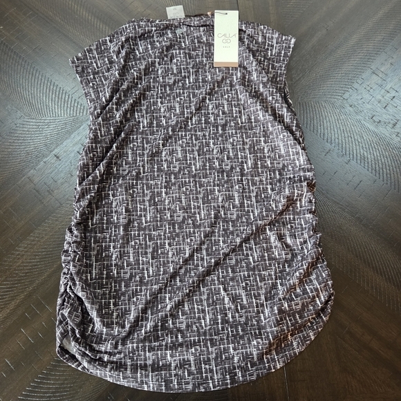 Callaway Golf Women's Cross Thatch Crew Neck Top Medium New Black & White Turn - Picture 8 of 10